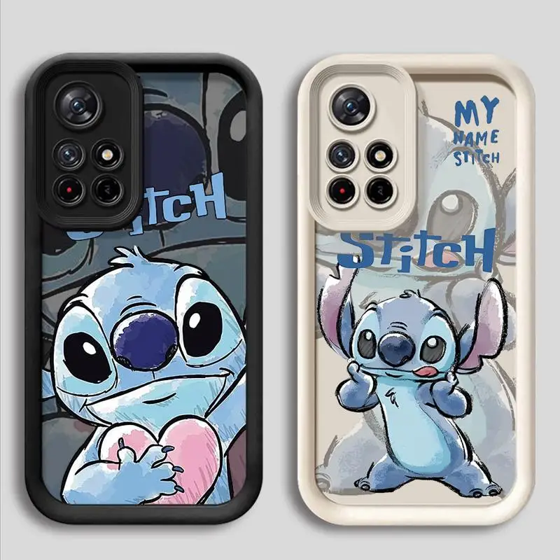 Disney Cute Stich Telefón puzdro pre Xiaomi Redmi Note 10 Pro 12S 11 Pro 11 Pro Plus 11s 12 Pro 12 10 Lite 9s 9 Soft Cover