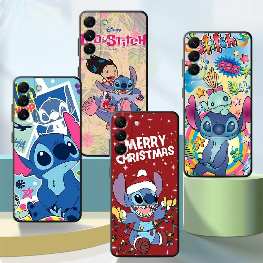 Disney Cute Stitch Puzdro pre telefón pre Samsung Galaxy Note 20 Ultra 10 Plus Lite 9 8 S10 4G Plus S9 Plus S8 Plus puzdro