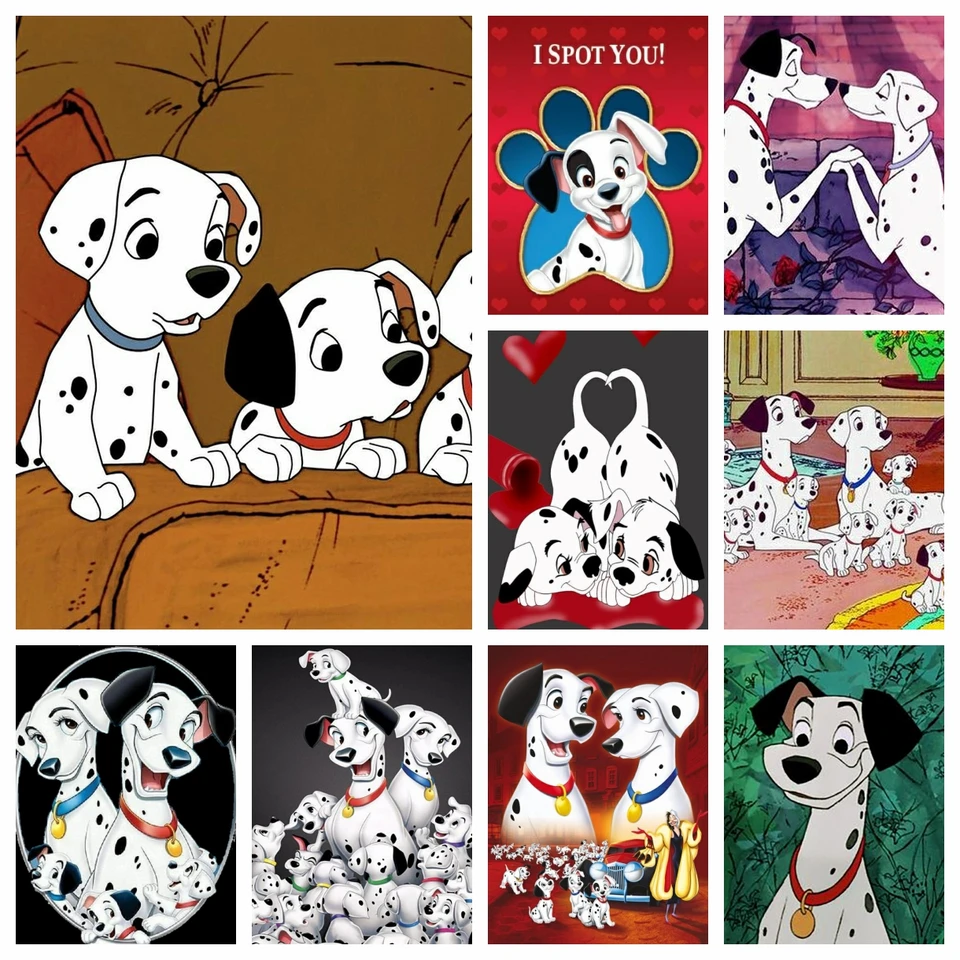 Disney Diamond Painting 5D DIY Mosaic Dog Dalmatians Animal Cross Stitch 2024
