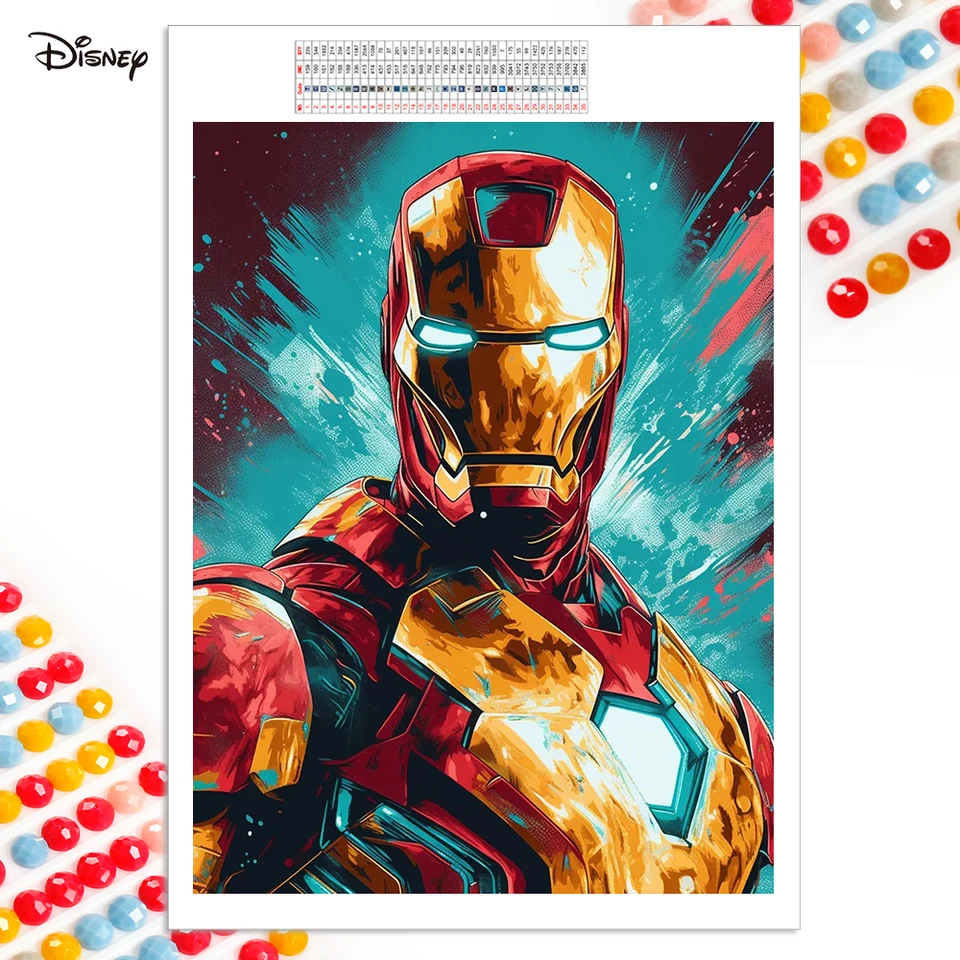 Disney Diamond Painting Iron Man Obrázok kamienok 5d DIY výšivka ab vŕtacia karikatúra mozaika nový príchod ručne vyrábaný koníček