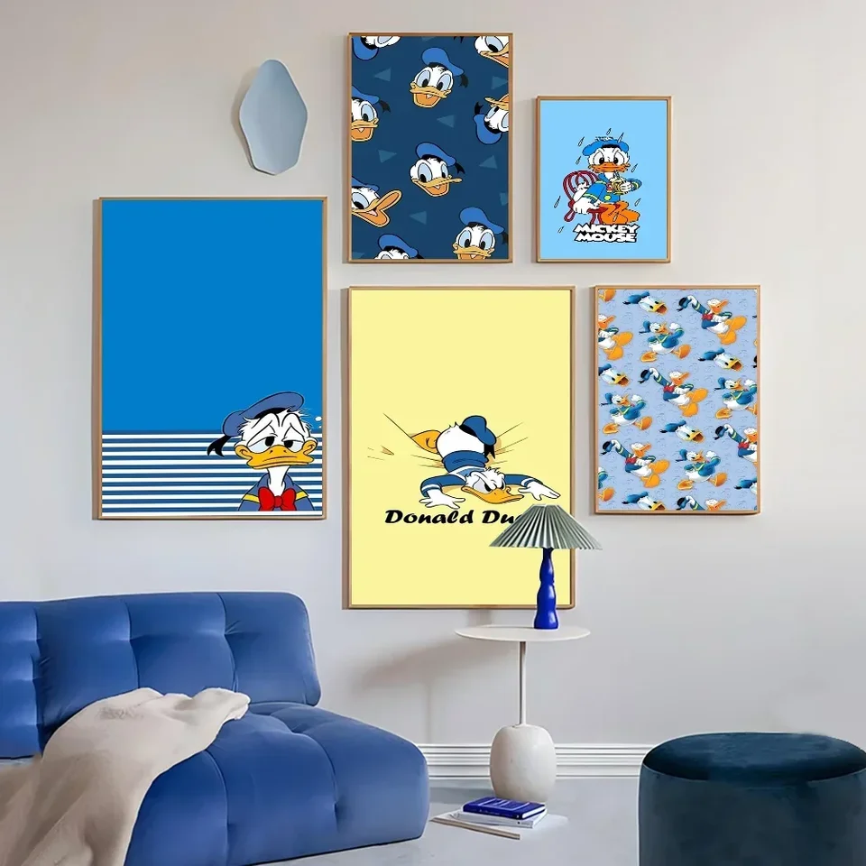 Disney Donald Duck Plagáty a výtlačky plátno Tlačová nástenná umenie Obrázok pre obývaciu izbu Darčekové darčeky
