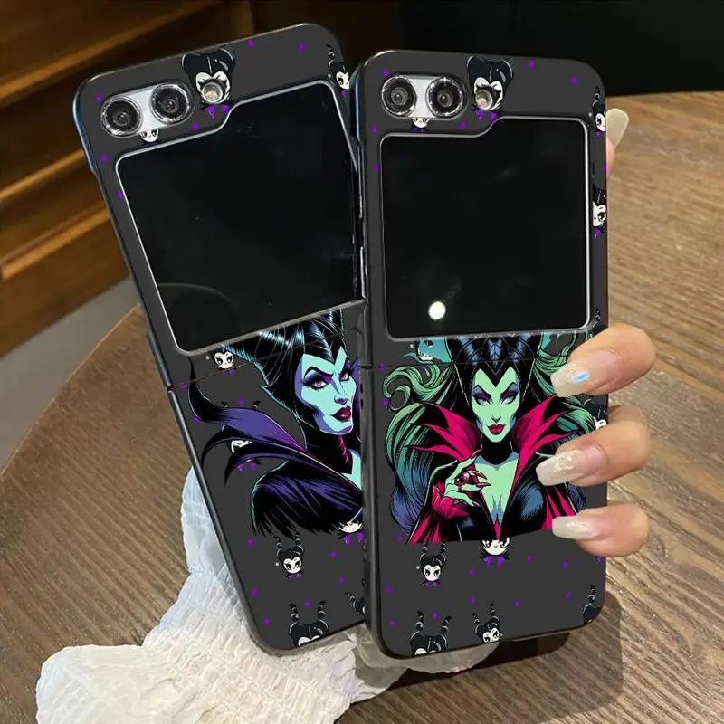 Disney Fashion Queen Witch Case pre Samsung Galaxy Z Flip 6 5 Zflip4 Zflip Zflip3 Zflip6 Funda Celulare Ochranné prípady