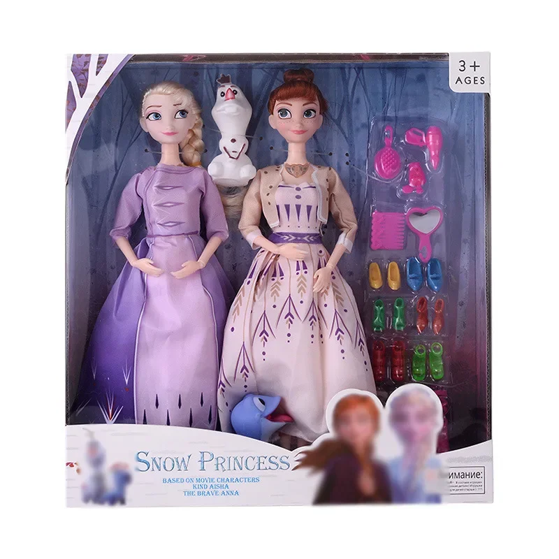 Disney Frozen 2 princezná Doll Sneh Queen Elsa Anna PVC akčná figúrka anime barbie bábiky hračky set hračiek dievčat nového roka darček
