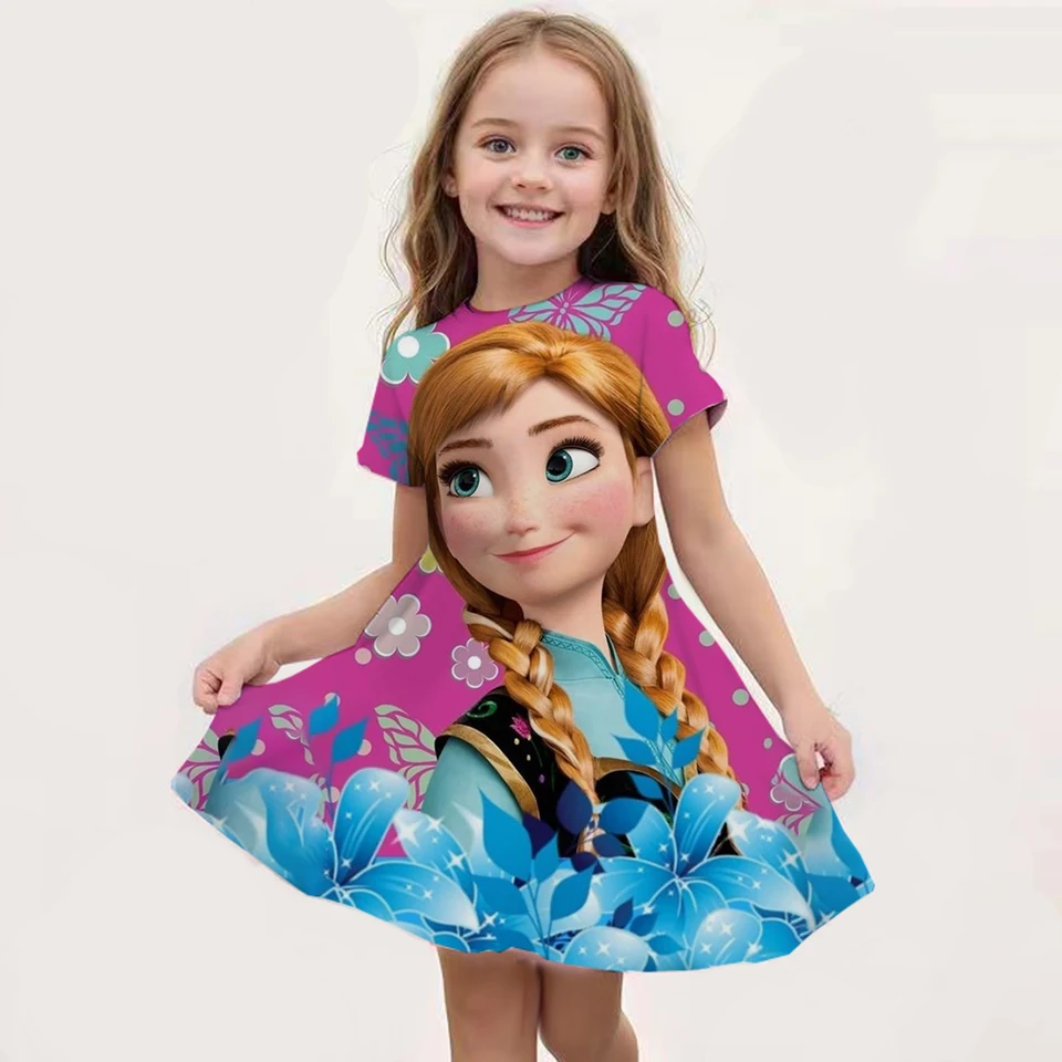 Disney Girls Elsa princezná šaty pre dlhé rukávy Kids narodeniny Cosplay mrazený kostým Fancy 2024 Karneval šaty na párty kostým párty