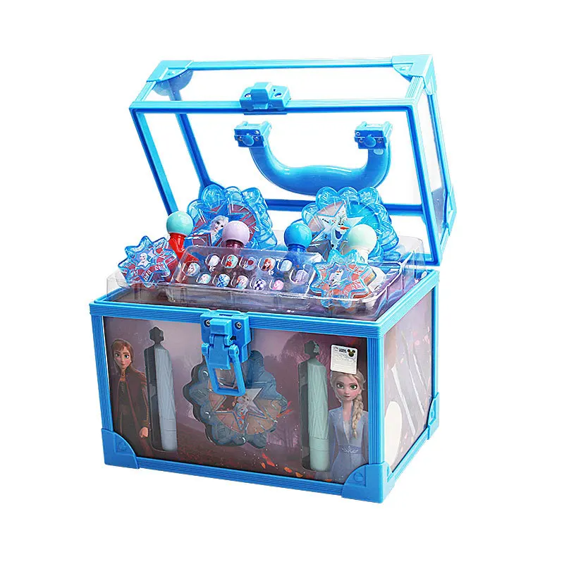 Disney Girls Frozen Beauty Toys make -up box Set Girl Princezná Elsa Anna Predstierať hračky hračky pre deti pre deti narodeniny darček k narodeninám