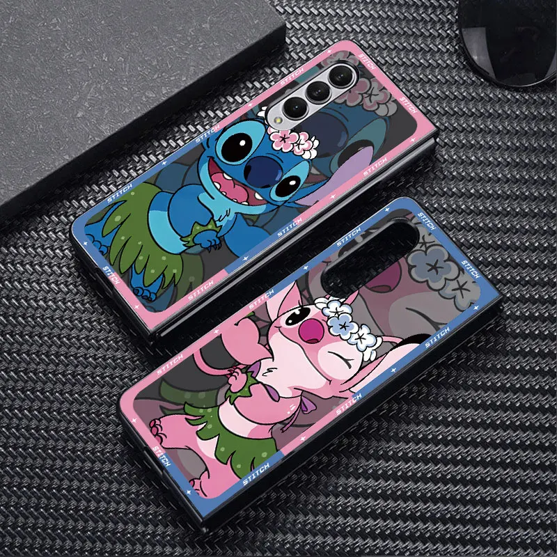 Disney graffiti steh puzdro pre Samsung Galaxy Z Fold6 Z Fold5 5G Zold4 Z Fold4 5G Z Fold3 SOCKOPPORPOPLY Čierny obal CAPA
