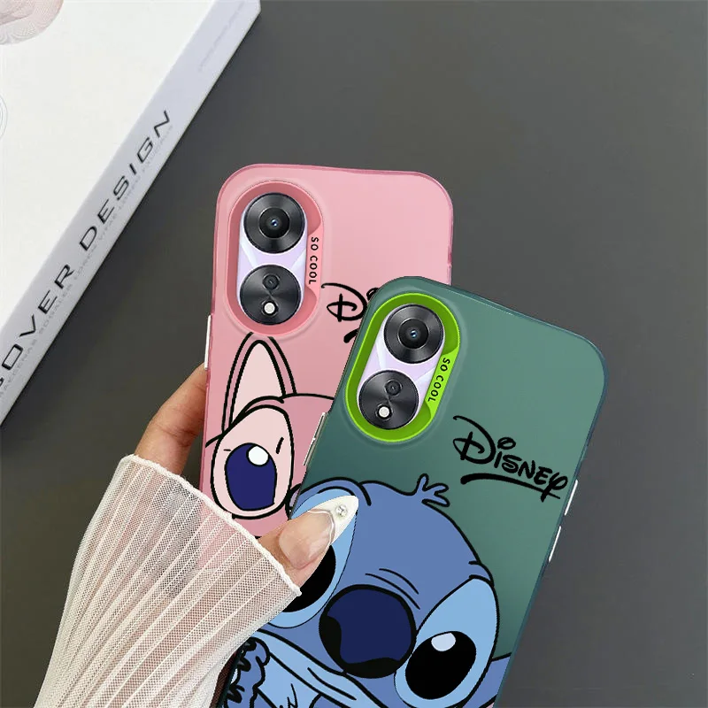 Disney Handsome Stitch pre Oppo 31 37 38 55 57 58 74 76 78 94 98 Reno 6 7 8 Zt Pro Farebný telefónny prípad Funda Silikone Cover