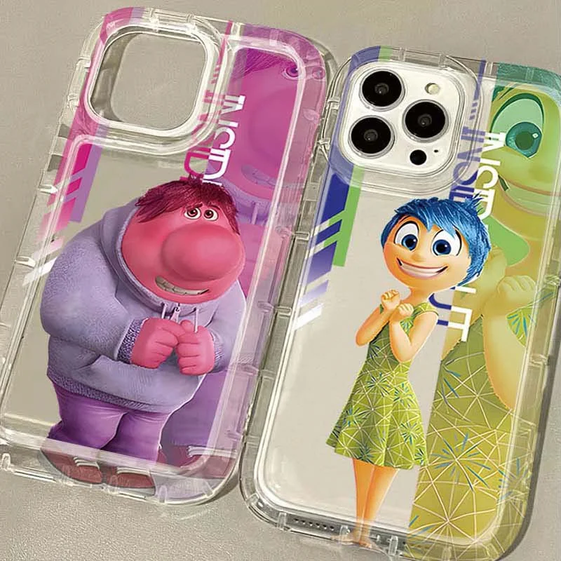 Disney Inside Out 2 Clear Case pre iPhone 16 15 14 13 12 11 Pro Max xs x xr 8 7 plus SE 2020