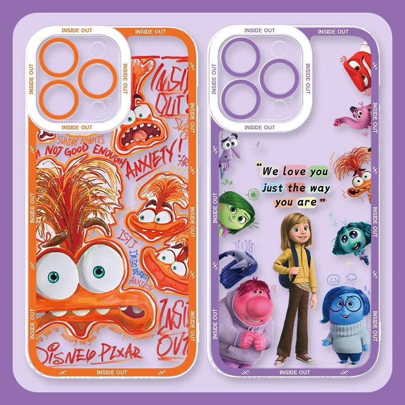 Disney Inside Out 2 Prípad úzkosti pre Xiaomi Redmi Note 13 12 11 Pro Plus 4G 5G 12S 11S 10S 9 9S 8 13C 12c 10c Silikónový kryt