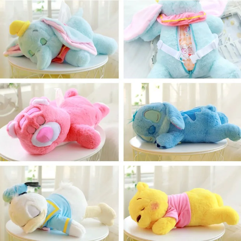 Disney Kawaii steh dumbo Donald Duck Edward Pooh Lotso Bear plyšová hračka Doll Cartoon Anime vankúš vankúš