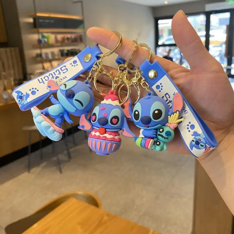 Disney Kawaii Stitch Cartoon Stitch Keychain Batoh prívesku anime kreatívne periférne chlapcov