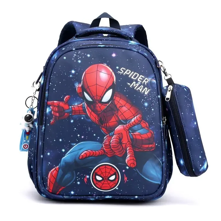 Disney Kids Cartoon Frozen Avenger Spider-Man Backpack Schoolbag Girls Girls Princess Backpack Batter Schoolbag Plus Coin Cupe