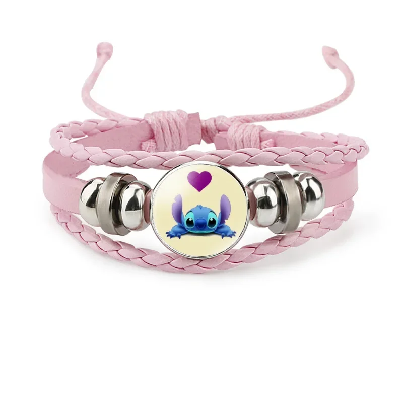 Disney Lilo & Stitch Stitch Náramok Náramok Náramok Ručne vyrábaný náramok Ručne vyrábaný náramok Detské módne šperky