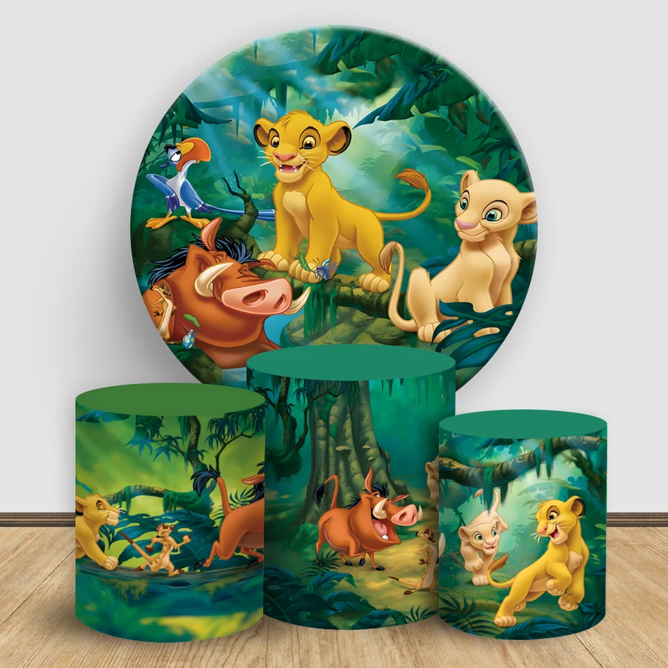 Disney Lion King Round Aliat Less Forest Forest Forest Sprcha Elastic valc