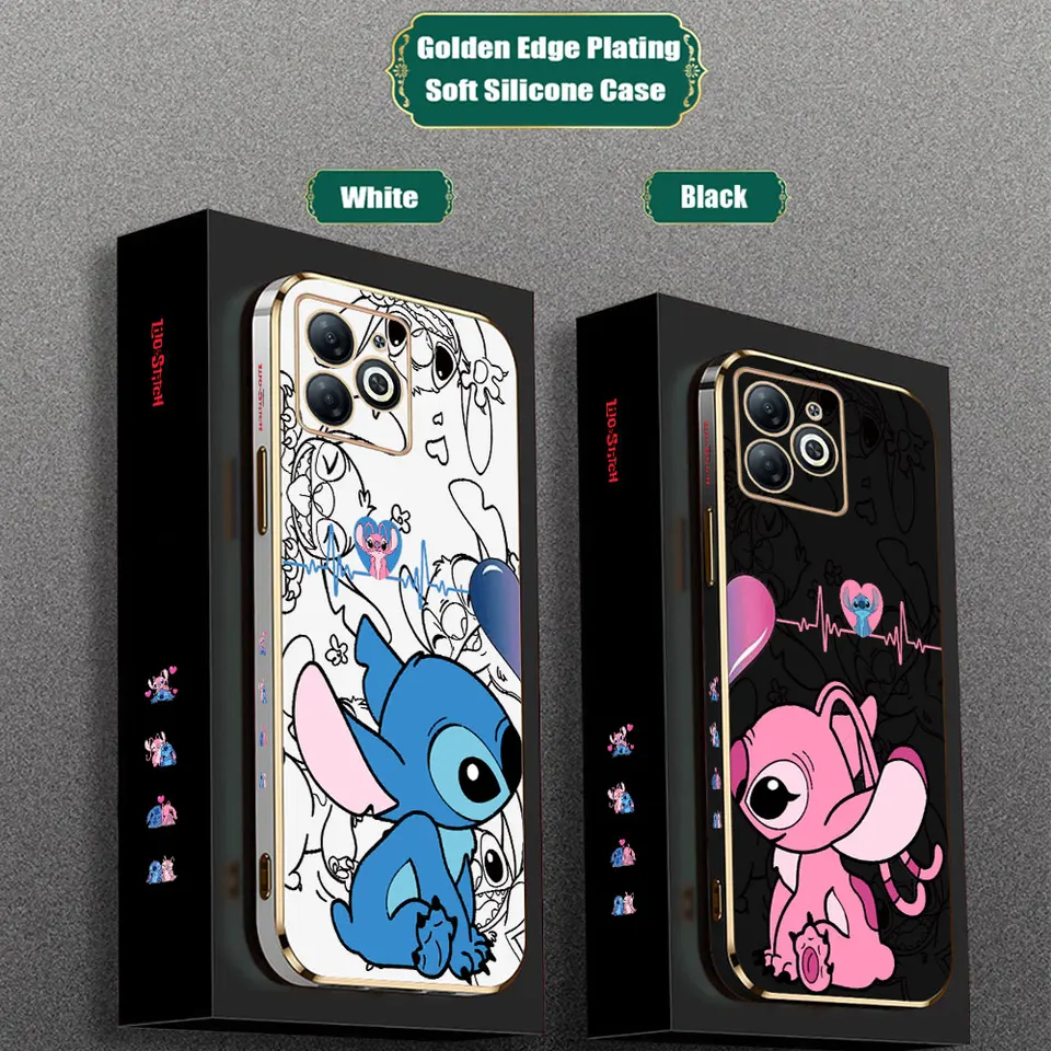 Disney Love Lilo Stitch Angel Pár telefón pre infinix Poznámka 40 30 12 VIP 12i 11 11S 10 Pro 8 8i SMART 8 7 5 4