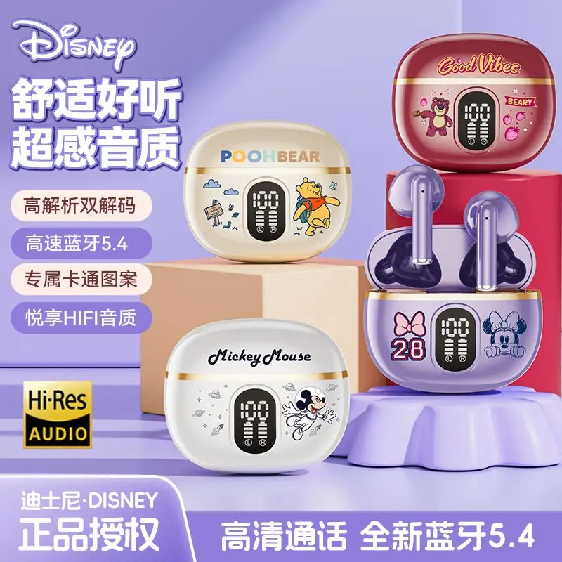 Disney Mickey Minnie Cartoon Kawaii Wireless Bluetooth slúchadlá v uši