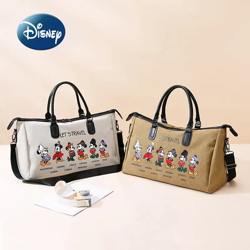Disney Mickey Nová dámska prenosná cestovná taška Luxusná značka módny trend Pánske a dámske cestovné tašky Cartoon Cuil Travel Bag
