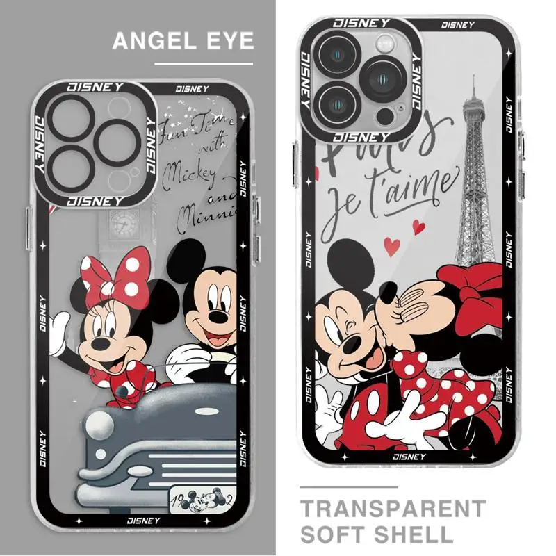 Disney Minnie Mickey Londan Pase pre česť x9a 5g 90 Lite x8 4g x8a x7b x9b 5g x8b 4g číry silikónový kryt