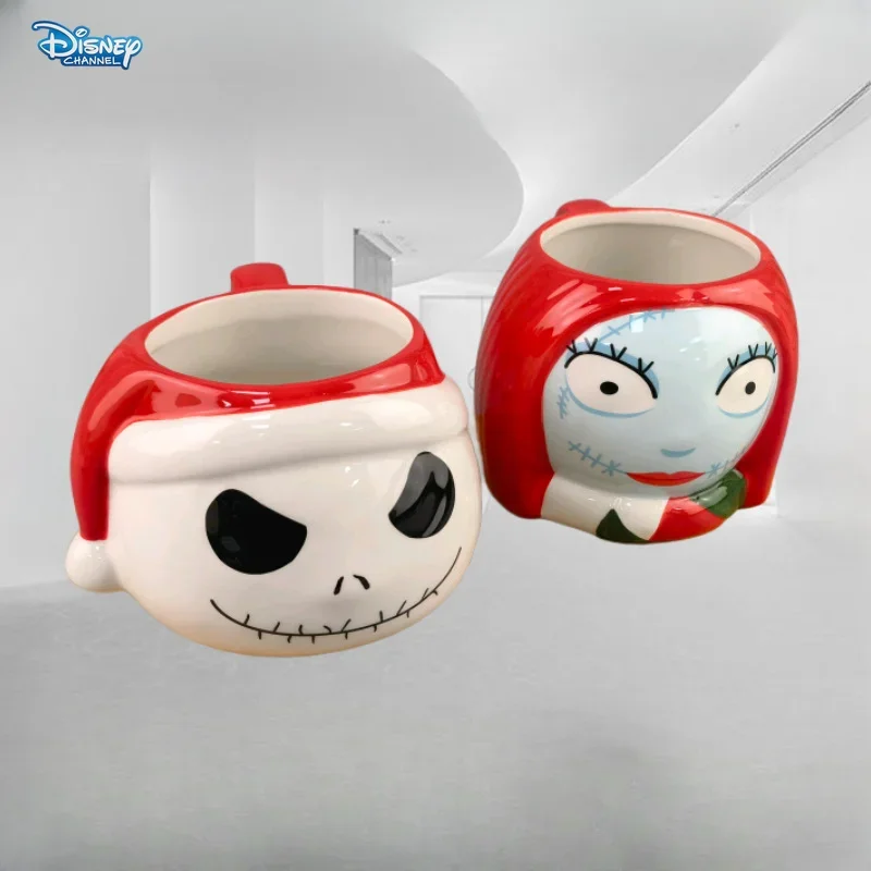 Disney nočná mora pred vianočným halloweenským karikatúrnym modelom Sally Horror Skull Jack postava keramický hrnčekový pohár darček k narodeninám
