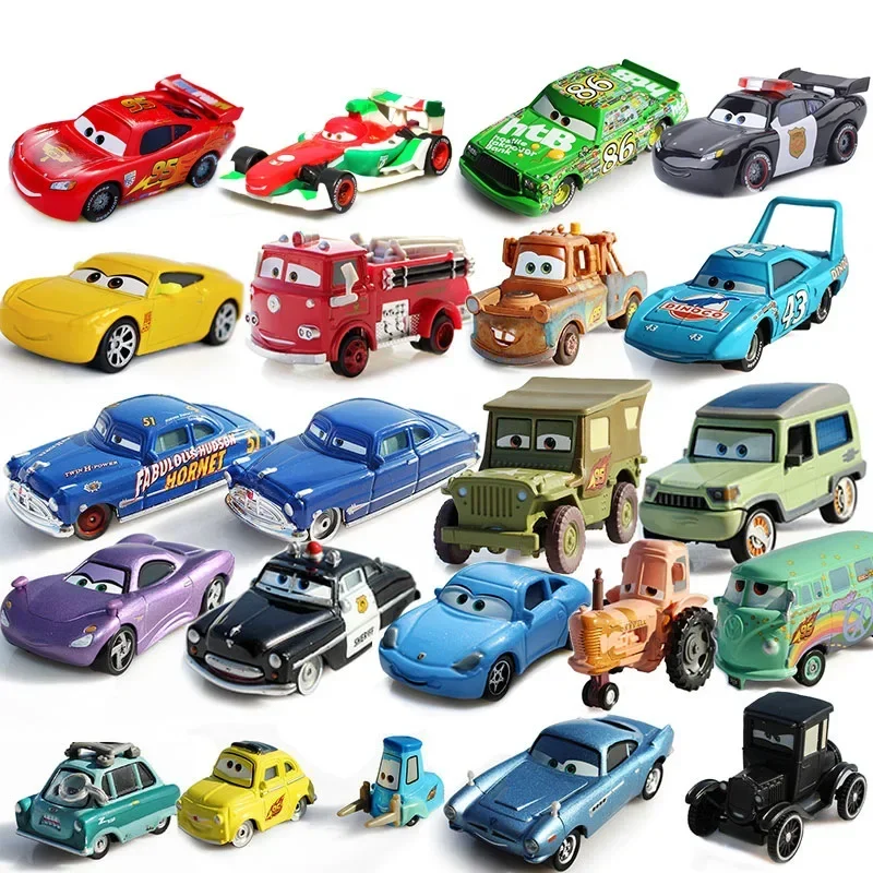 Disney Pixar Cars 2 3 hračky blesk McQueen Jackson Storm Strýko Mike Truck 1:55 Diecast Model CAR Hray Kids Chlapci vianočný darček