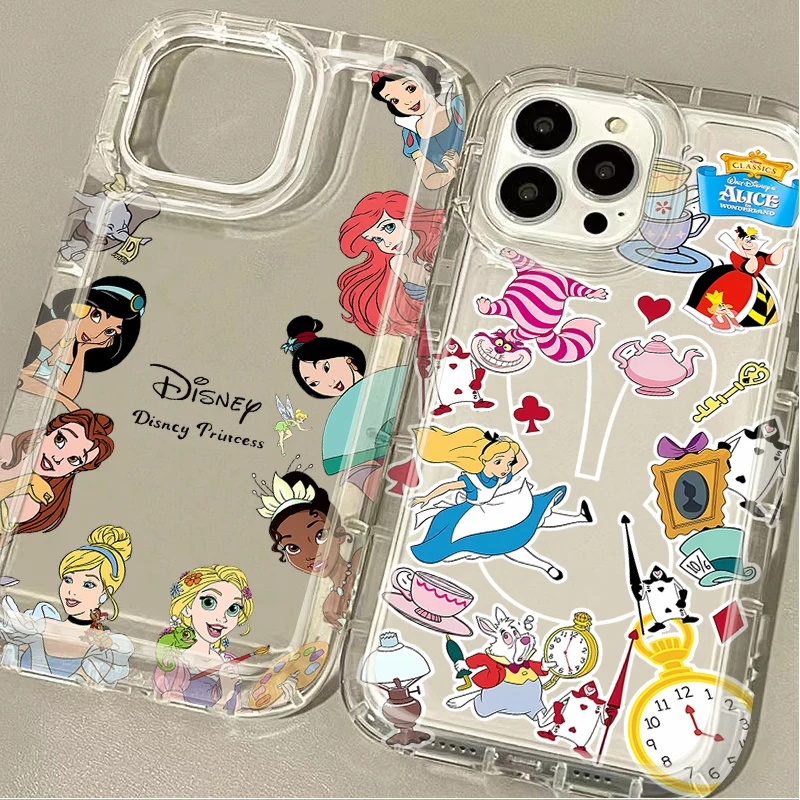 Disney Princezná silikónová puzdro pre Samsung Galaxy A15 A55 A05 A05S A14 A24 A13 A23 A73 A12 A22 A32 A52 A52S A72 A72 A31 A51 A71