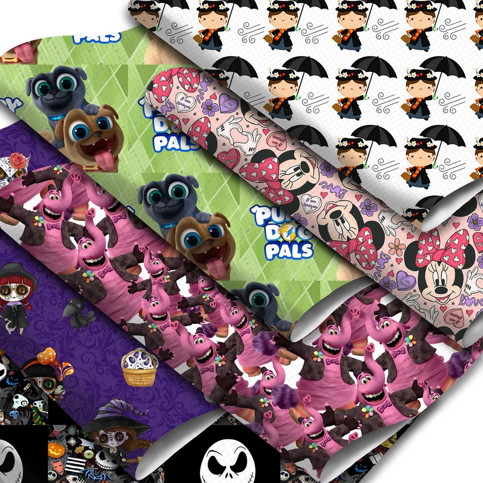 Disney Puppy Dog Pals 20*33 cm faux kožené listy Syntetická tkanina pre náušnice
