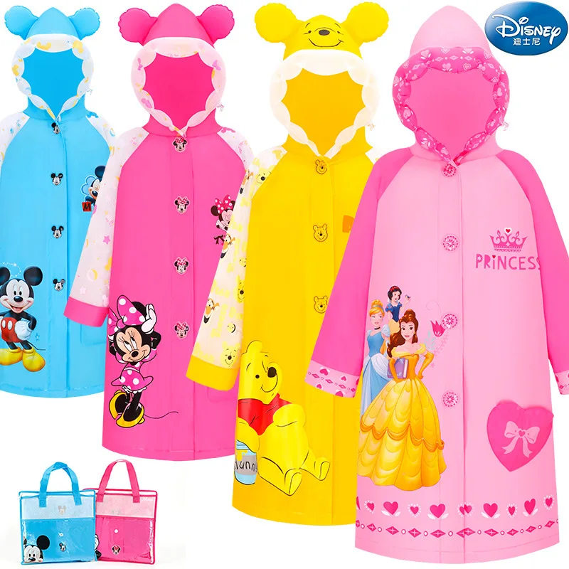 Disney Raincoat Cute Mickey Minnie Pasy Deti Kids Kid