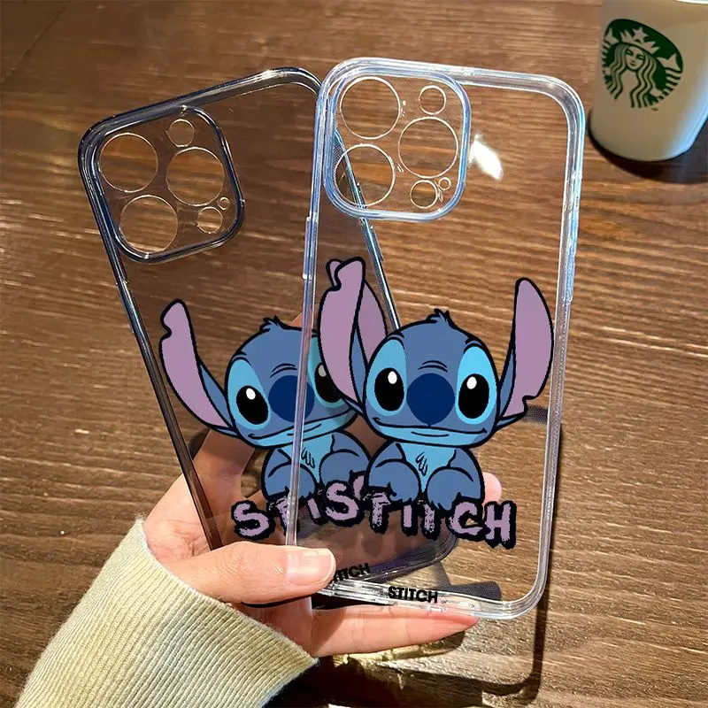 Disney steh roztomilý telefón pre iPhone 15 14 13 13 12 11 Pro Max xr xs x 12 13 Mini 7 8 Plus y2k Girl Shockproof Clear Cover