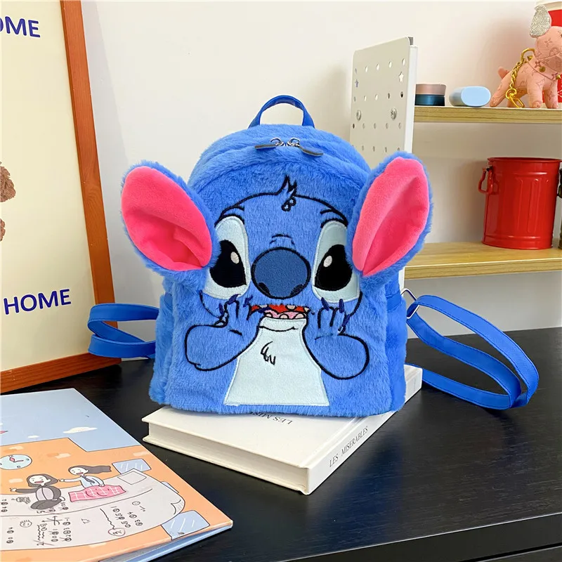 Disney Stitch Plush Bag Detský batoh anime lilo a steh rameno tašku kabelku kabelku Messenger Bath Birthday Darček