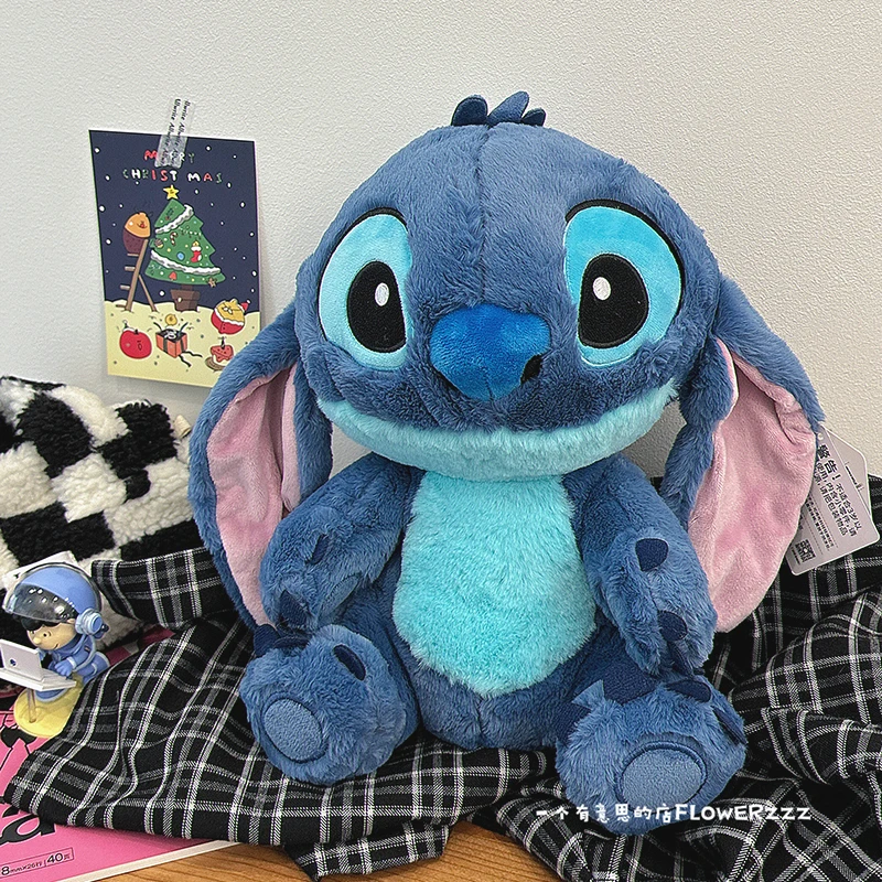 Disney Stitch Plush Toy Anime Lilo & Stitch Fľdate hračky Kawaii Cartoon Disney Lilo & Stitch vankúš Hračky pre deti vianočné darček