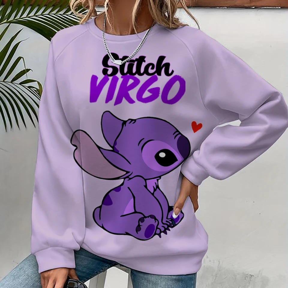 Disney Stitch Print Pet Ratert -nd Pet okrúhly krk sveter móda jeseň a zimný štýl Pes a majiteľ zodpovedajúce oblečenie