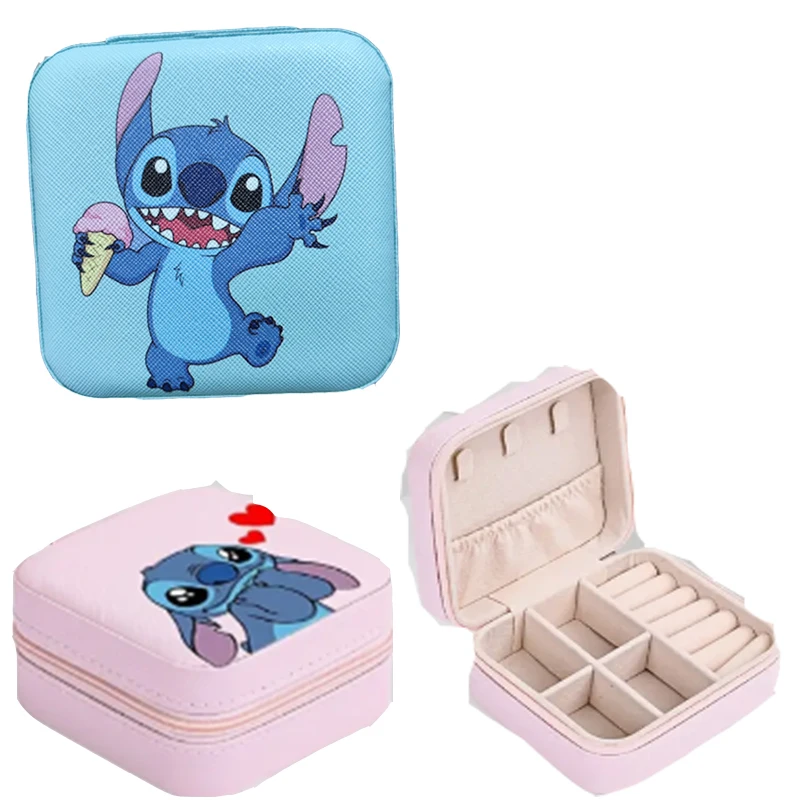 Disney Stitch Storage Box Makeup Jewelry Organizátor Príslušenstvo Kozmetická taška Basket Deskorácie dekorácie darček pre ženu