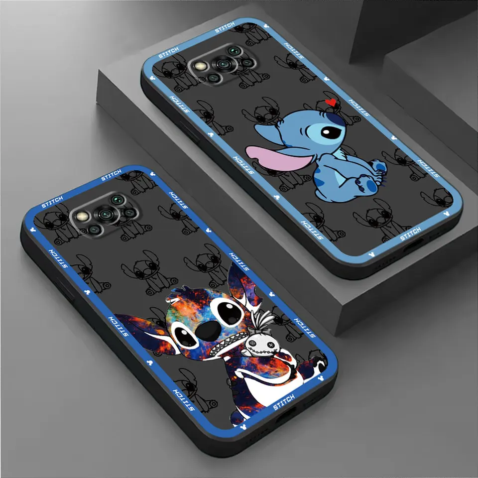 Disney Stitch Telefón pre Poco F1 X3 NFC C40 M3 X4 GT M5 M4 PRO 5G C50 C51 C61 X4 PRO 5G F5 F4 GT TPU TPU Soft Cover nárazník