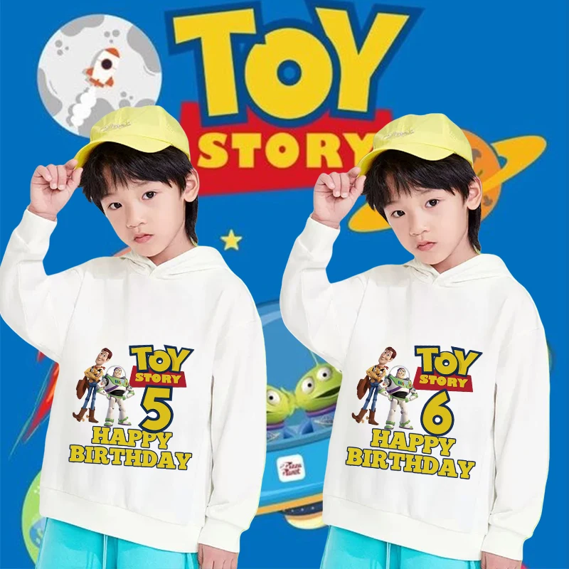 Disney Toy Story Deti DETSKÉ NARODENIE Narodeniny 1-14 Woody Buzz Lightyear Clothes Kawaii Anime karikatúry Kid