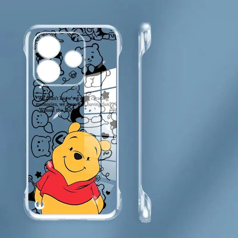 Disney Winnie Pooh Tigger Telefón pre Redmi Note 14 Pro Plus prípady 13 5G 12PRO 13PRO 10 12 CLONSE CLONTING CLEAR Funda