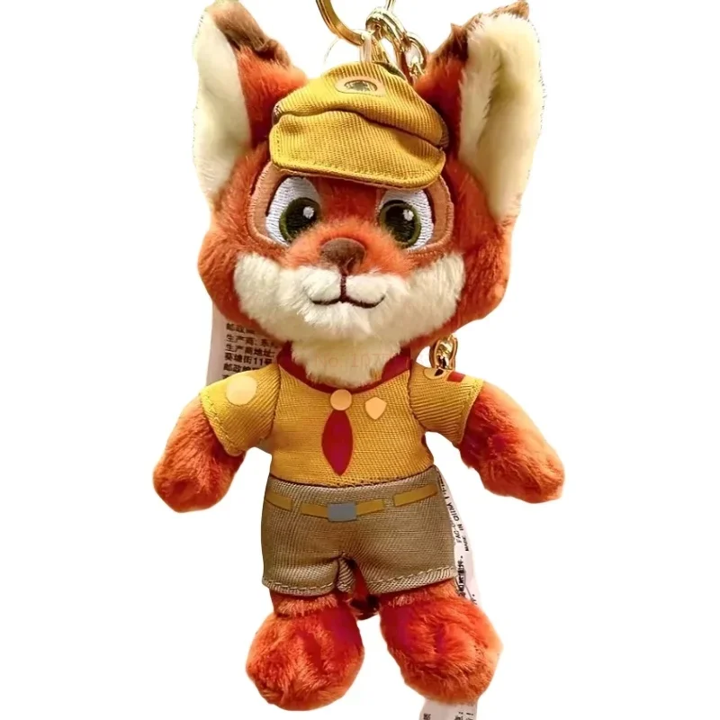 Disney Zootopia Nick Fox Plyšové bábiky Kľúčové tašky Karikatúry Zvieratá Plnené prívesky Ozdoby