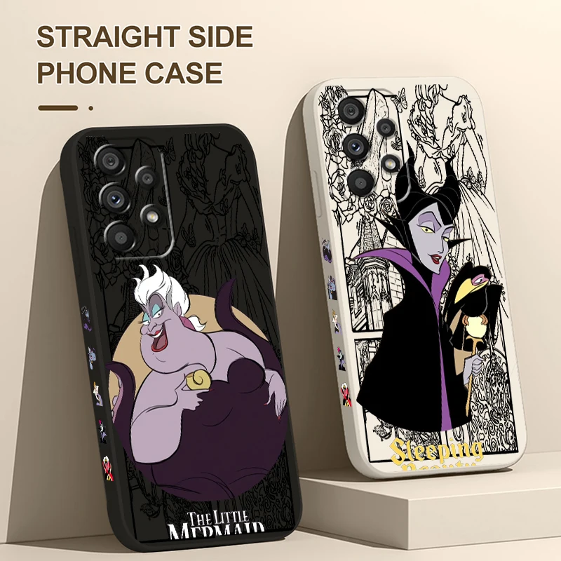 Disneys Hypnotic Witch pre Samsung A53 A73 5G A54 A52 A24 A22 A14 4G A32 A34 A72 A72 A03 Kvapalina ľavého krytu lana CAPA Fundas