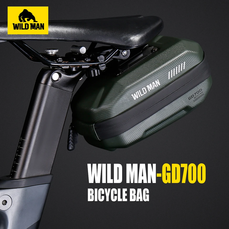 Divoký muž GD700 Mountain Bike Tach Bag - Eva Tvrdá škrupina Vodotesná taška na sedlo pre cestné bicykle a cyklistické vybavenie