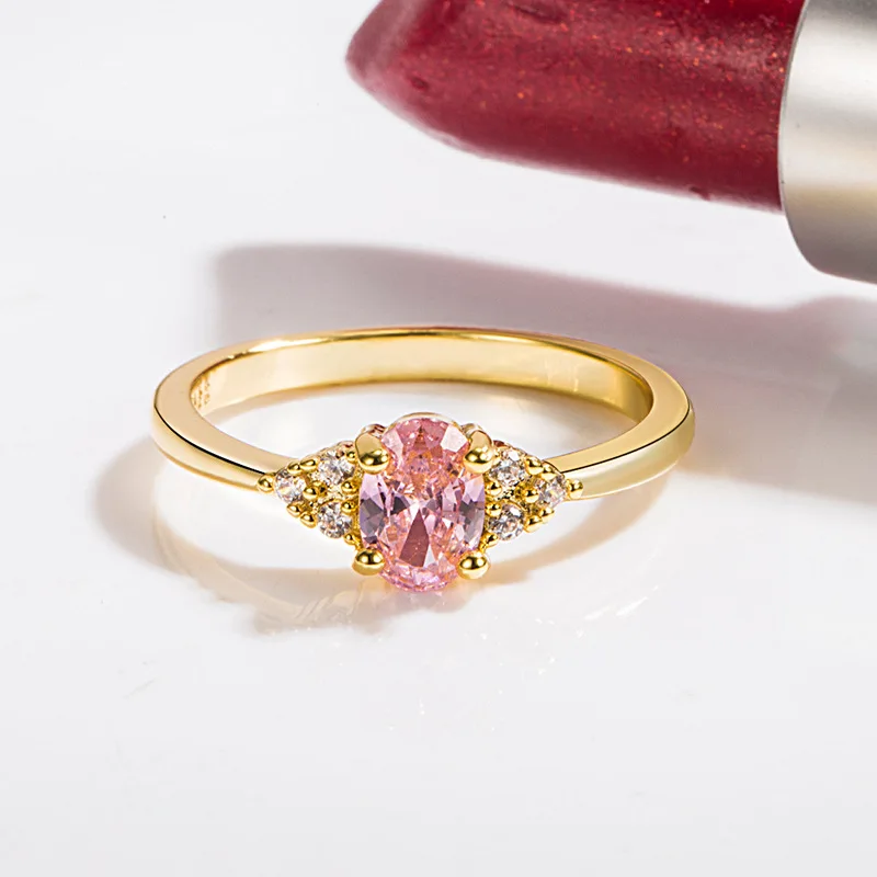 Diwenfu 14k zlatý peridot šperky prsteň pre ženy Fine Alllos de Pink Topaz Gemstone 14 K zlaté šperky svadobné kapely Anel