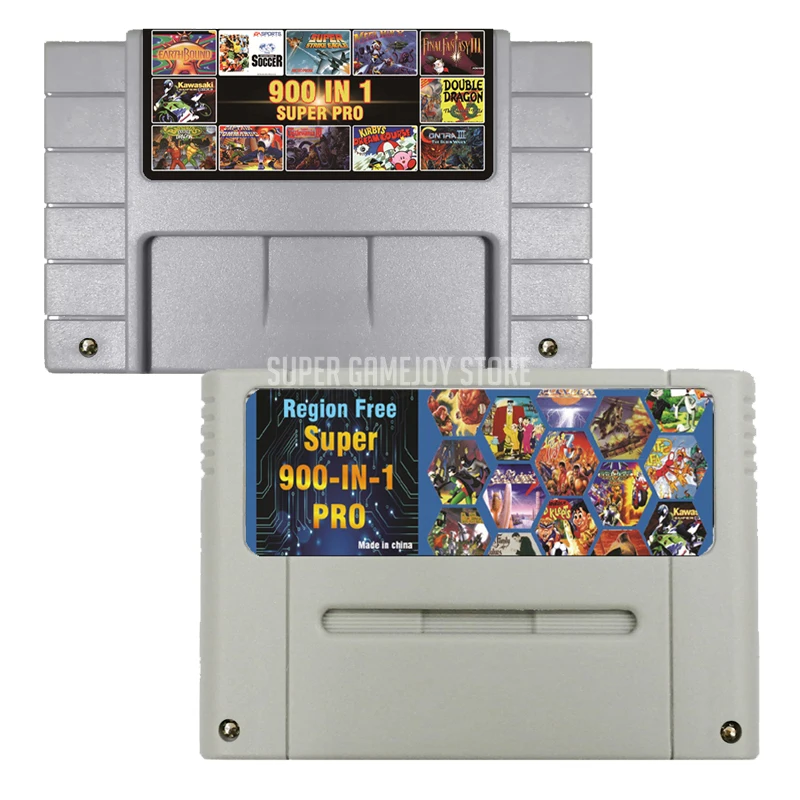 DIY 900 v 1 Super Pro Game Card pre SNES 16 bitovú hernú podporu podpora Original USA/EUR/Japan Counsols s darčekom 8G