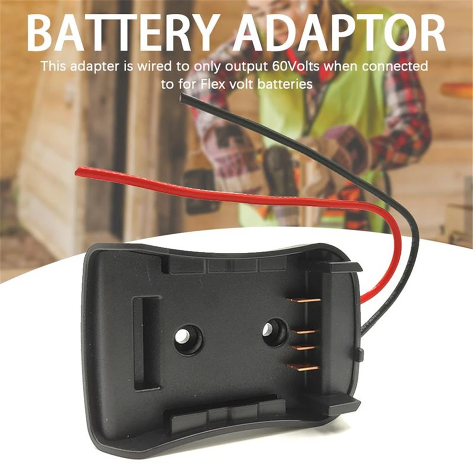 DIY batériový adaptér pre Dewalt & FlexVolt 60V Max Power Connector pre DCB606 CB118x1 12 AWG káblový výkonový nástroj s upevňovacími otvormi