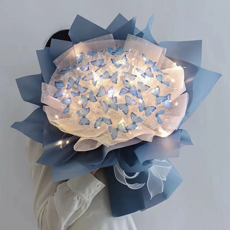 DIY Butterfly Bytice ručne vyrábané motýľové kvetinové materiály Balíček Svadobná večera narodeniny
