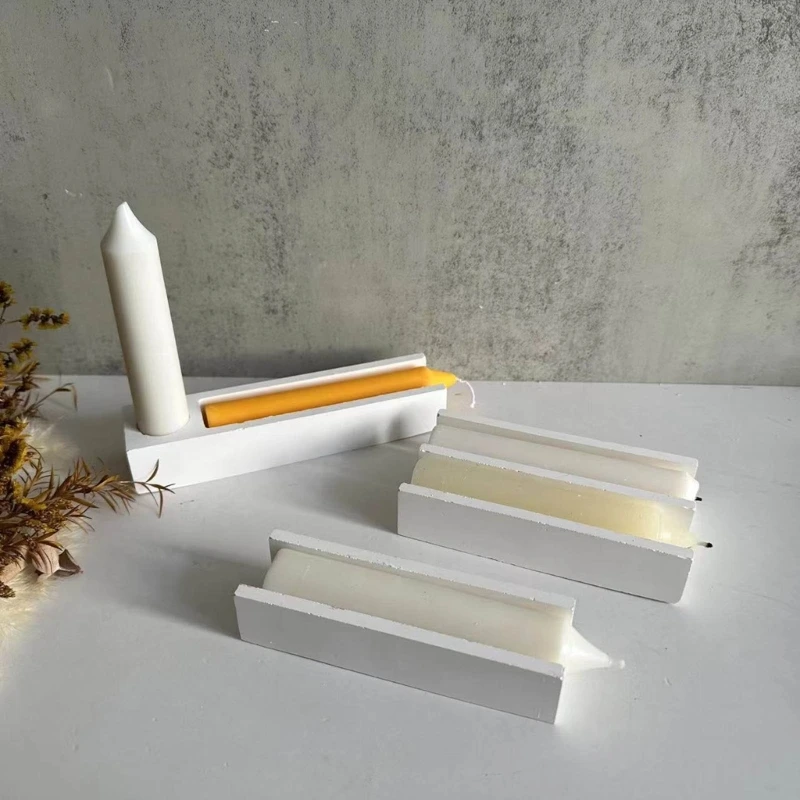 DIY Casting Fold Držiteľ silikónových remesiel prívesky pruhované svietniky formy dekorácie