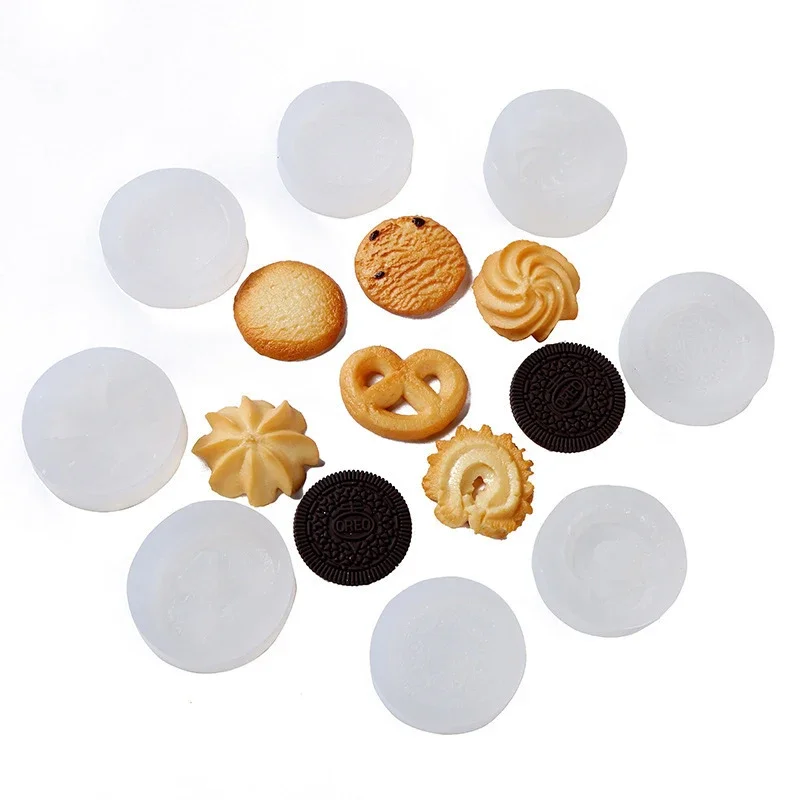 DIY Cookie Silikone Fold Donut Circle Foll Folma Čokoládový sušienkový koláč zdobenie náradie náradie pečiva sviečky