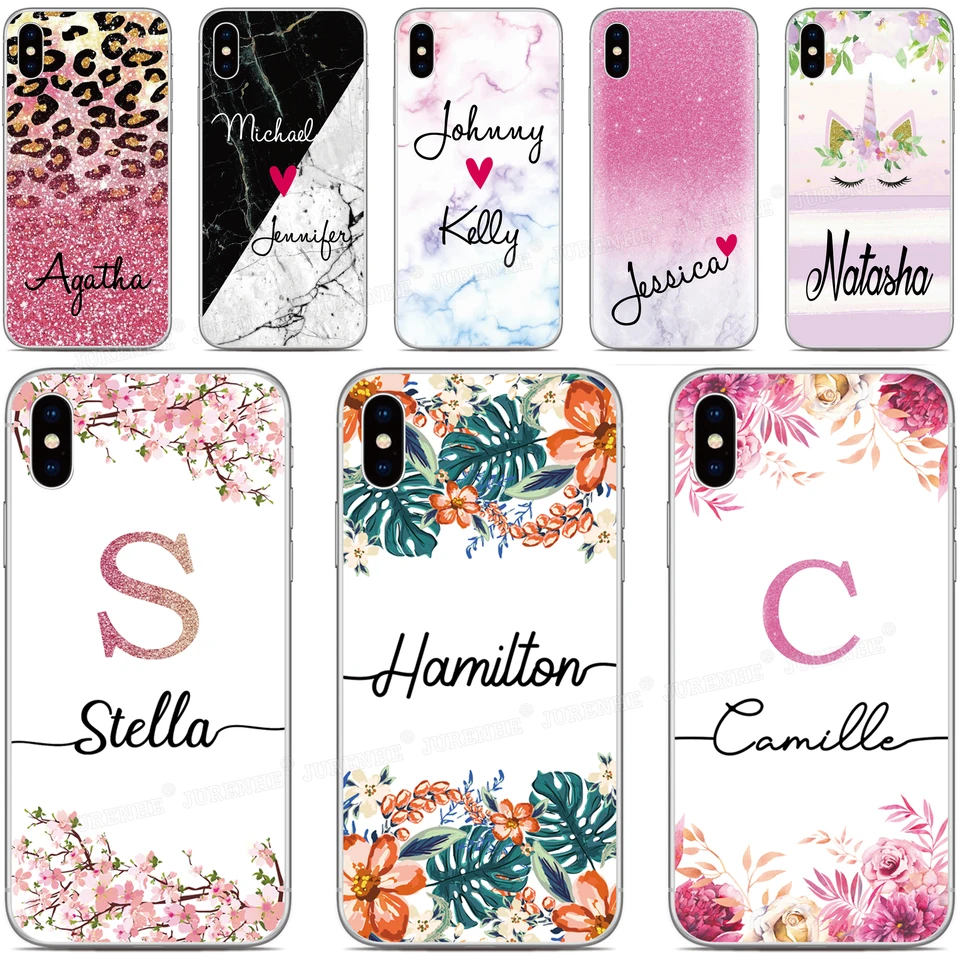 DIY Gift Prispôsobiť názov telefónneho puzdra pre Samsung Galaxy Note 20 10 Pro S20 Ultra S11E S11 Plus M11 A51 A71 A90 5G Vlastný kryt