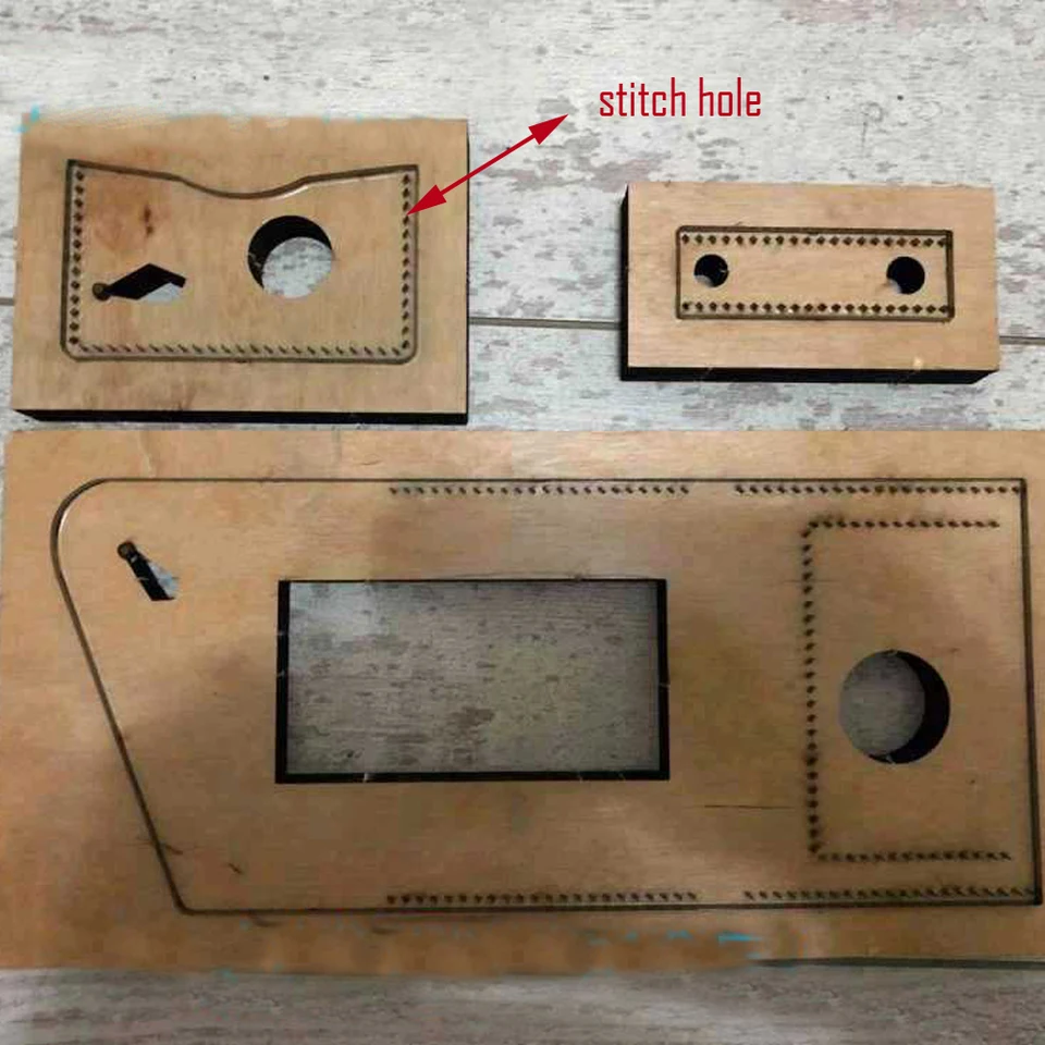 DIY kožené remeselné meno karta s taškou peňaženka na rezanie nožov pleseň Set ručie dierovanie náradia šablóna