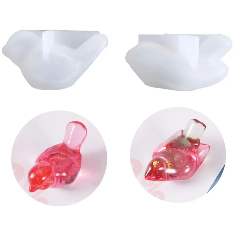 DIY krištáľové epoxidové formy simulácia vták Trojrozmerný prívesok Sada roztomilých kreatívnej silikónovej formy