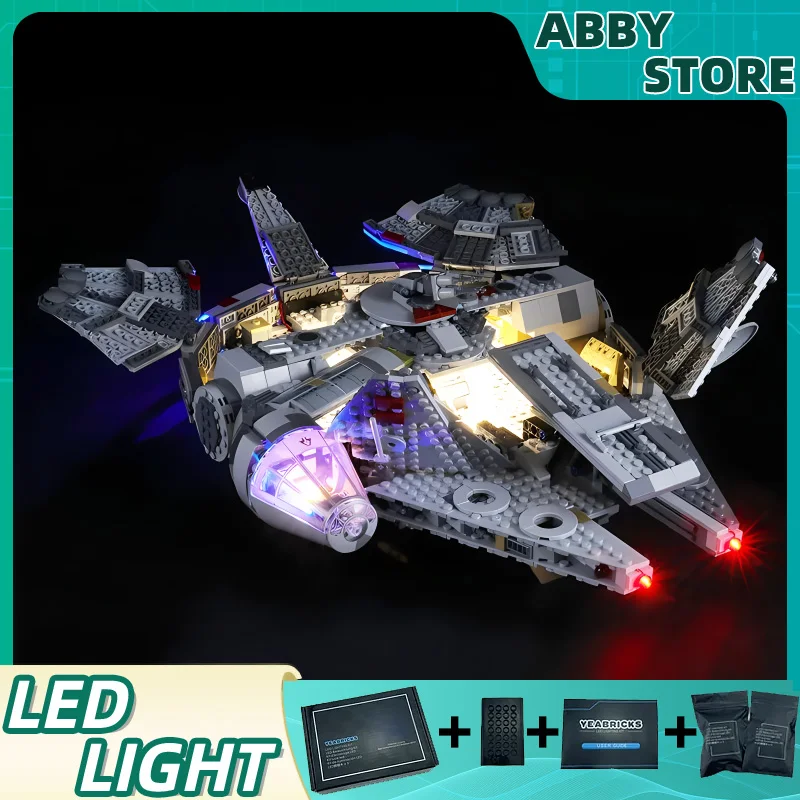 DIY LED SPELTAJ SPEKTU PRE LEGO 75257 Millennium FALCON (iba LED svetlo, bez modelu blokov)