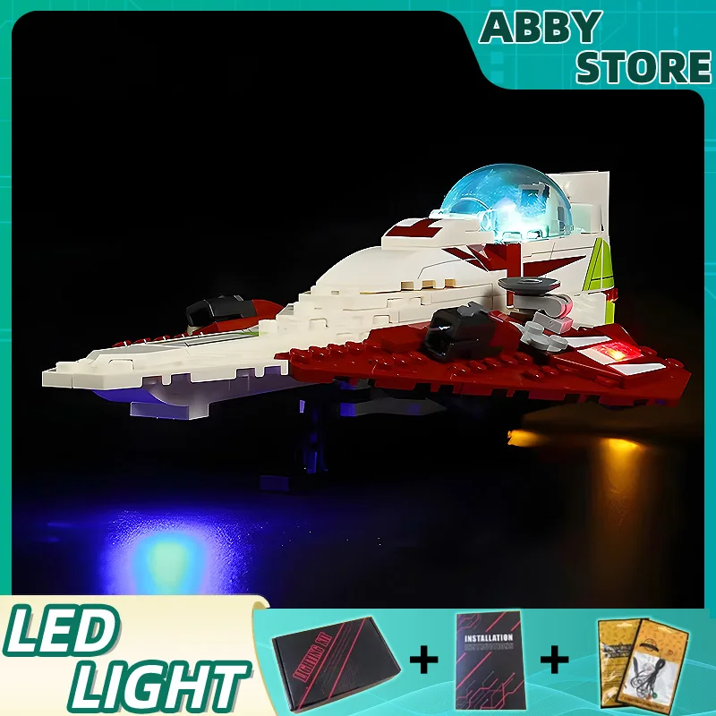 DIY LED SVETKÁ KIT PRE LEGO 75333 Jedi Starfighter BUILLDING BUILLING SET (Iba LED svetlo, bez modelu blokov)