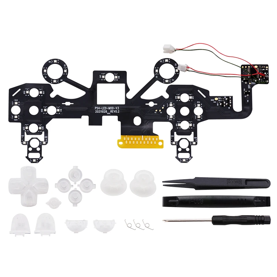DIY LED Wireless Game Controller Light Board Sets Set viacfarebná doska emitujúca LED svetlo LED pre PS4